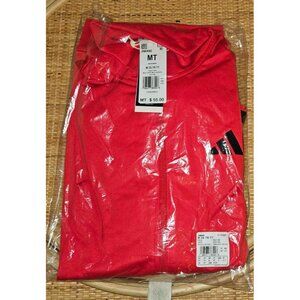New Red 3 stripe Adidas zip up sweatshirt size m